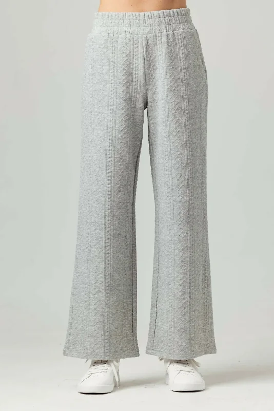 Arwen Pants In Heather Grey Luxurious Women's High -  end