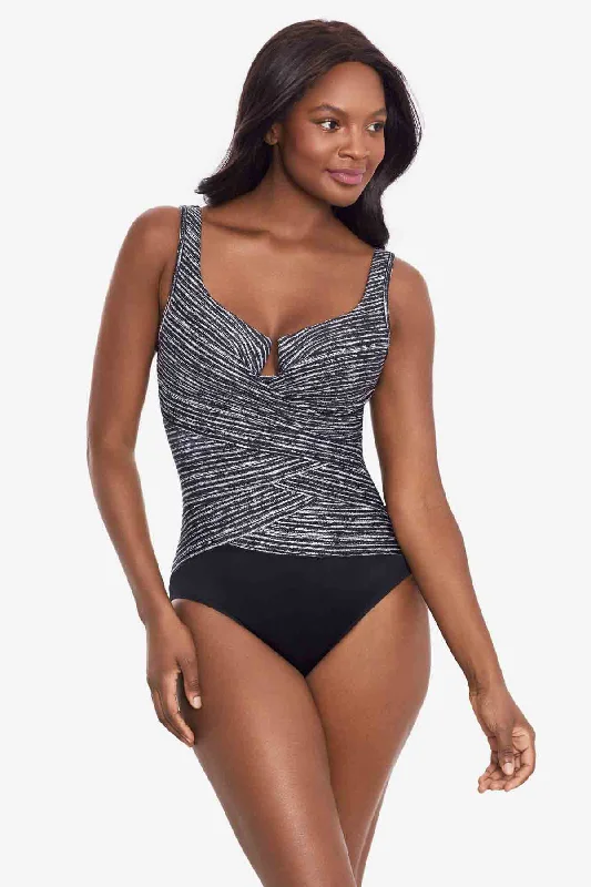 Selenite Layered Escape One Piece Swimsuit Refined Women's Velvet