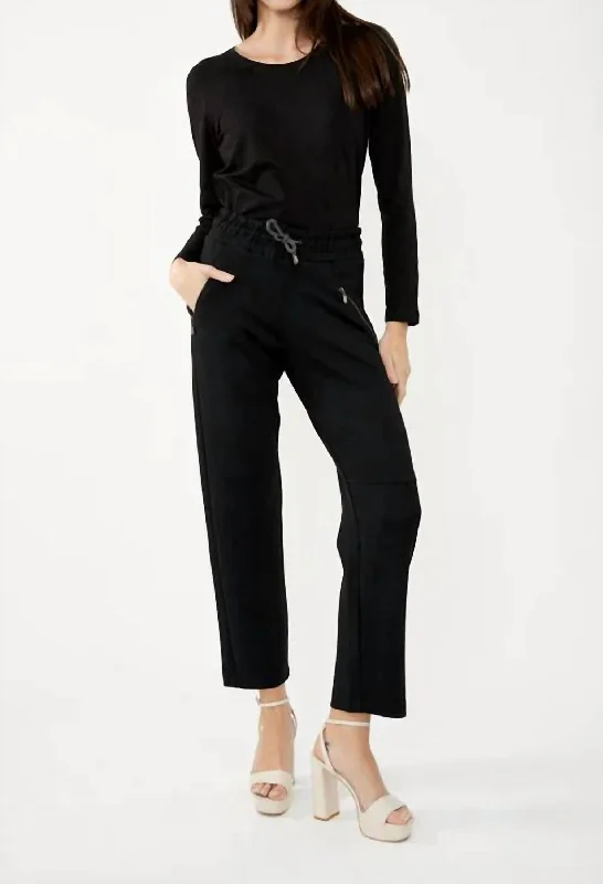 Knit Pant In Black Sporty Women's Tennis