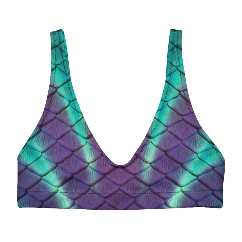 Aurora Borealis Recycled Padded Bikini Top Sophisticated Women's Tailored