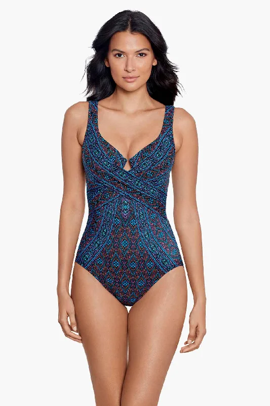 Romani Criss Cross Escape One Piece Swimsuit Modern Women's 