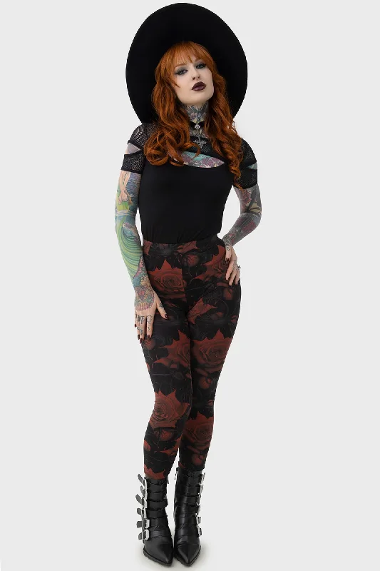 Blood Rose Leggings Street