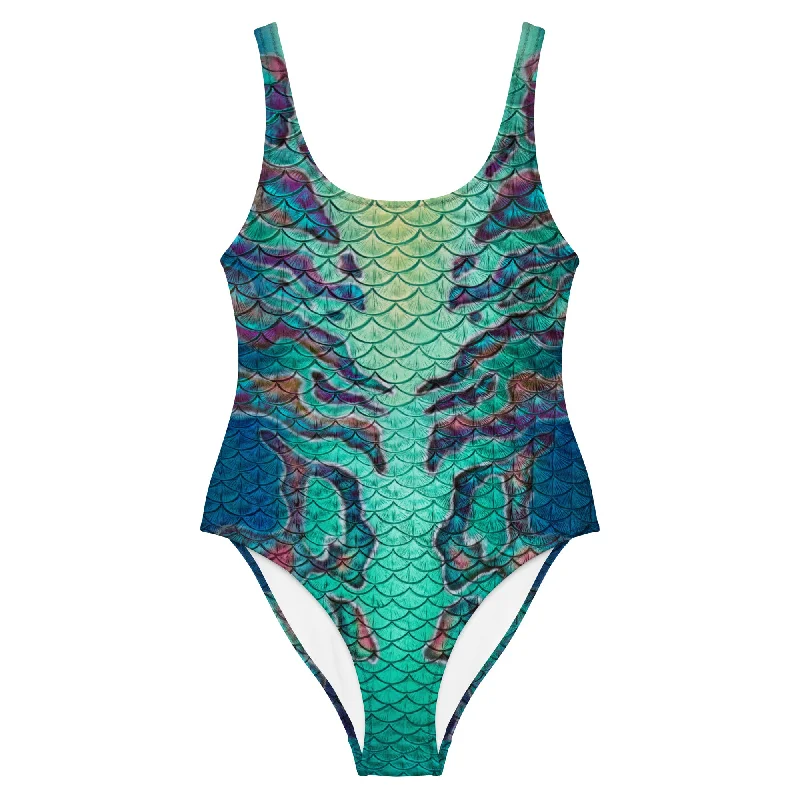 Abalone Abyss One-Piece Swimsuit Trendy Women's 