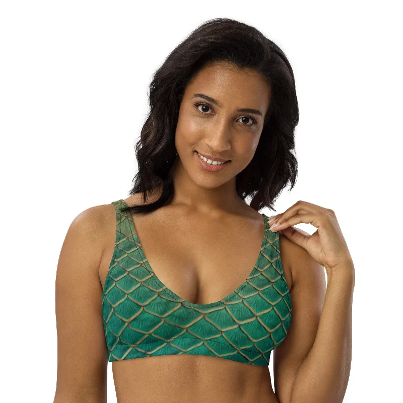The Ten Year Recycled Padded Bikini Top Unique Women's Upcycled