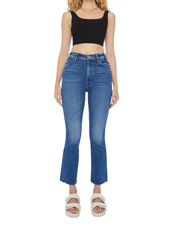 Hustler Ankle Fray Jeans In Grasping At Straws Dapper Women's 1920S