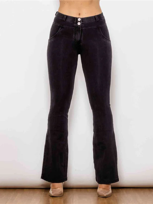 Full Size Long Bootcut Jeans Modern Women's 