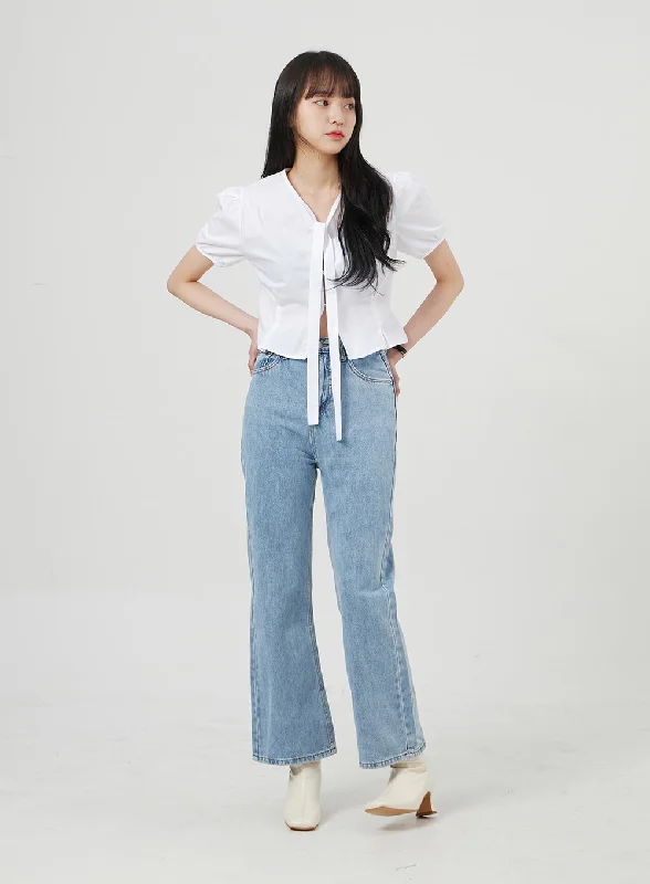High Waist Bootcut Jeans OF328 Sporty Women's Athleisure 