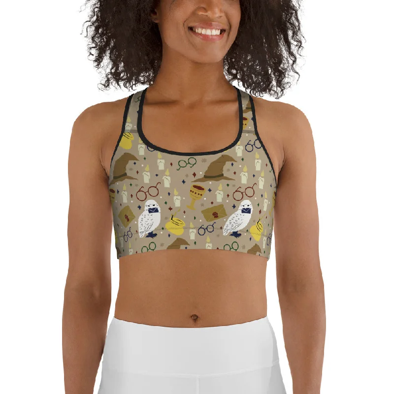Horcrux Print Sports Bra Classic Women's Tweed