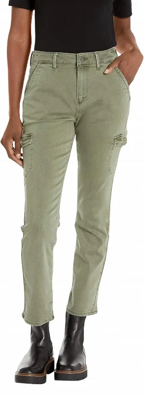 Women's Jolie High Rise Slim Ankle Pant In Vintage Ivy Green Tough Women's Military - inspired
