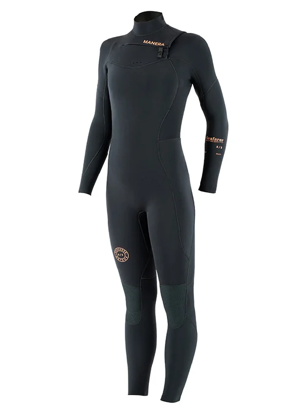 Women's Seafarer 5/3mm Chest Zip Fullsuit - 2022 Dapper Women's Bow - adorned