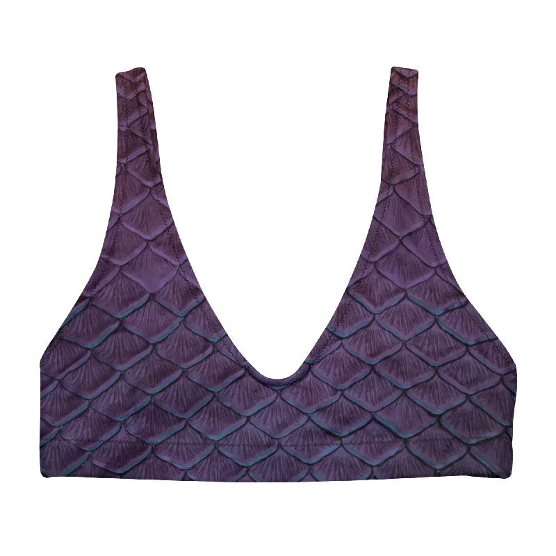 Nightshade Recycled Padded Bikini Top Refined Women's Velvet