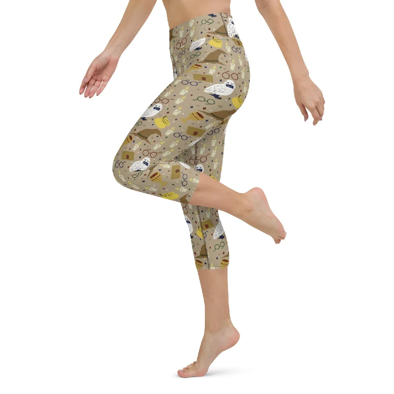 Horcrux Print Yoga Capris Artistic Women's Avant - 