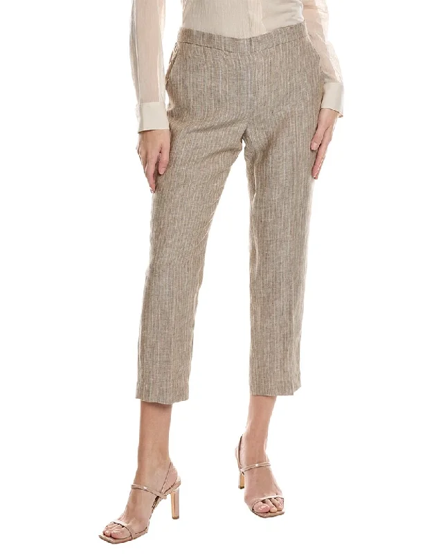 Theory Treeca Linen Pant Classic Women's Tweed