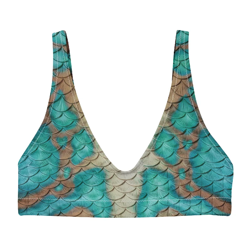 Queen Conch Recycled Padded Bikini Top Traditional Women's Wool
