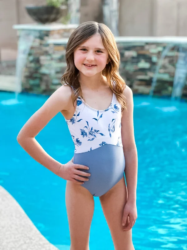 The Mini Sailor | Ocean Blue Floral Artistic Women's Avant - 