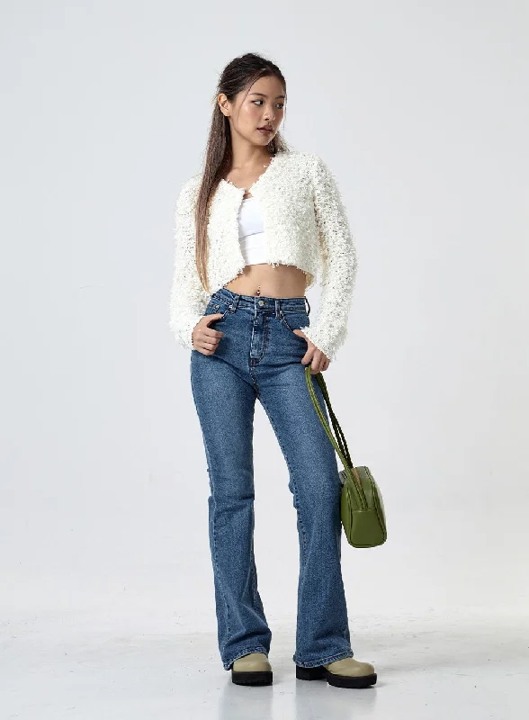 Boot Cut Blue Jeans CG24 Sporty Women's Tennis