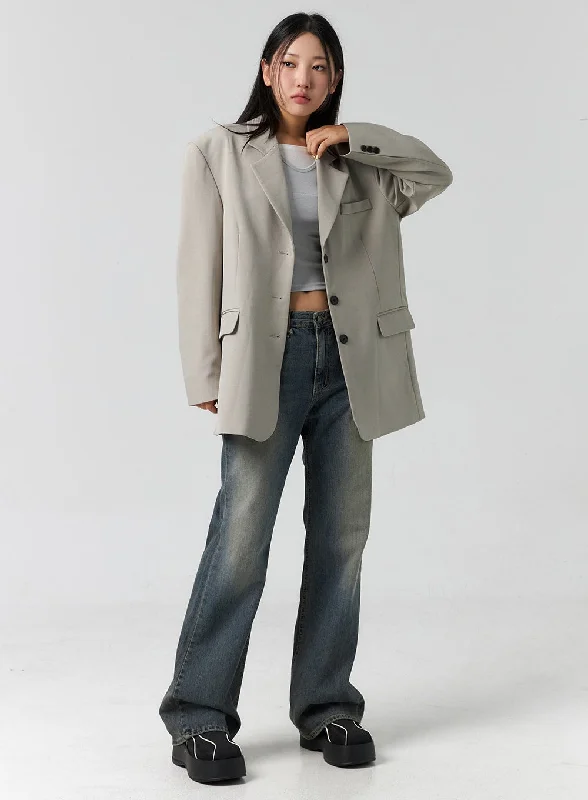 Vintage Wash Bootcut Jeans CS305 Contemporary 