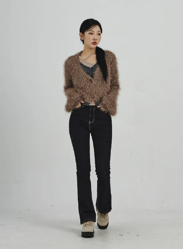 Bootcut Denim Pants CD02 Relaxed Women's 