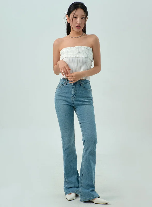 Light Wash Bootcut Jeans CY330 Traditional Women's 