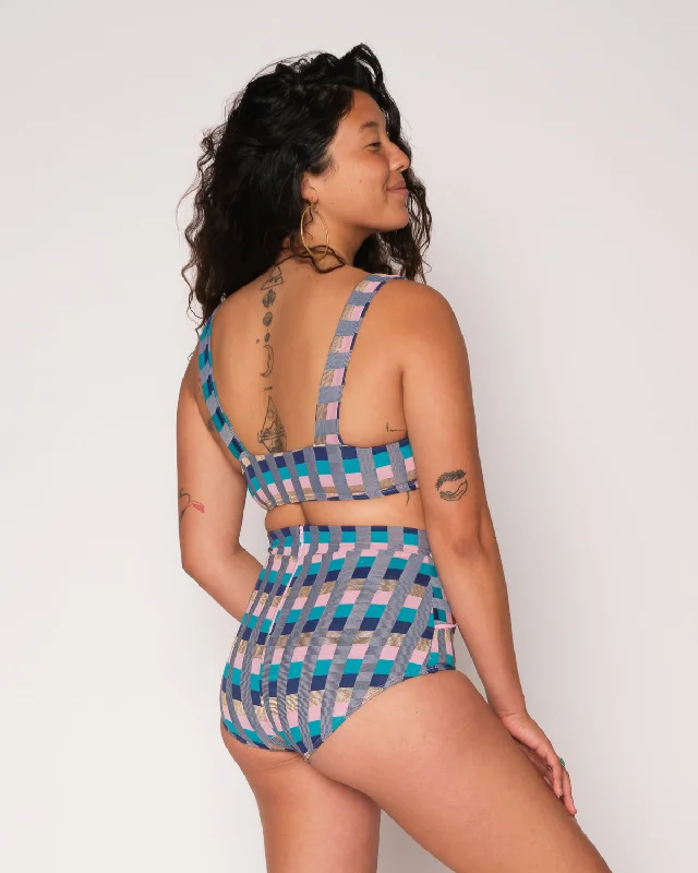 Georgia High Waist Bikini Bottom - Antibes Relaxed Women's Beachy