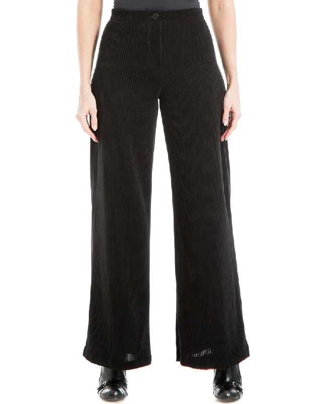 Max Studio Wide Leg Corduroy Pant Dapper Women's Bow - adorned