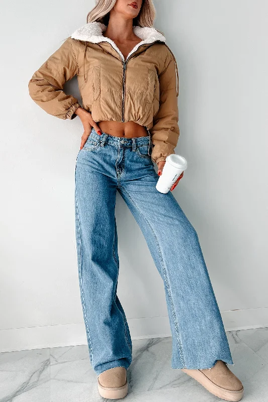 Mario High Rise Wide Leg Vervet Jeans (Medium) Sharp Women's Italian