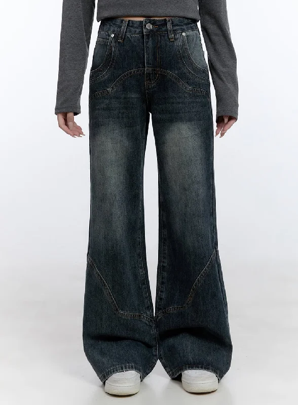 Barbara Washed Wide Leg Jeans CD420 Adventure