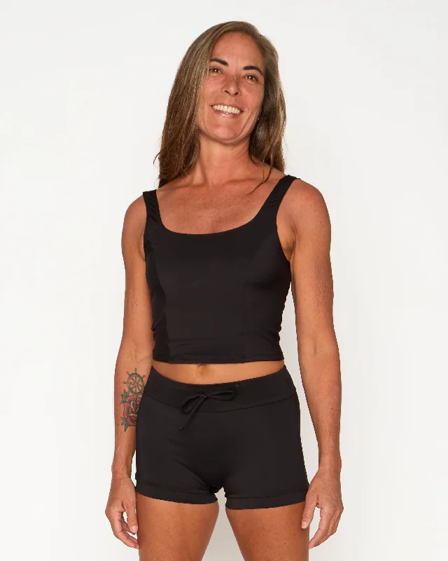 Maisie Swim Tank - Black Scandinavian
