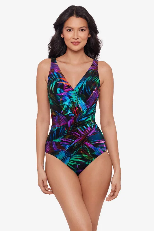 Palma Paradiso Oceanus One Piece Swimsuit DDD-Cup Polished Women's Silk