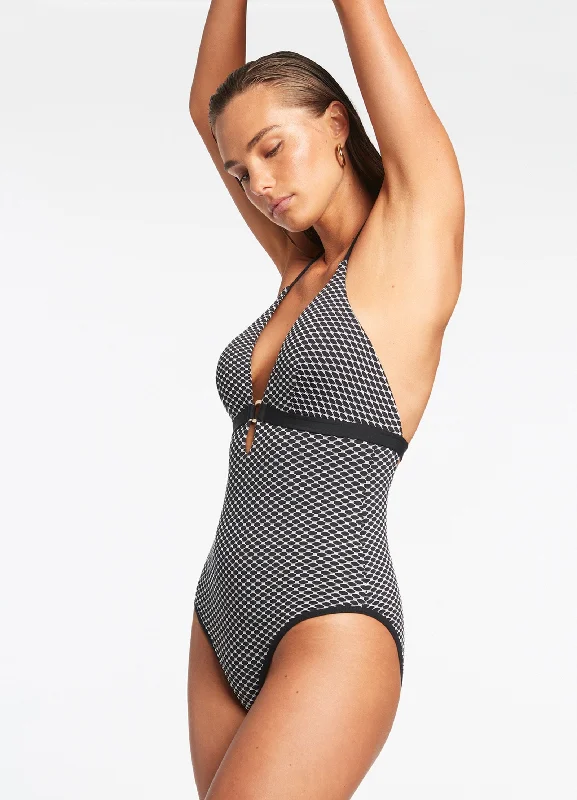 Corallo Deep Plunge One Piece - Black Street