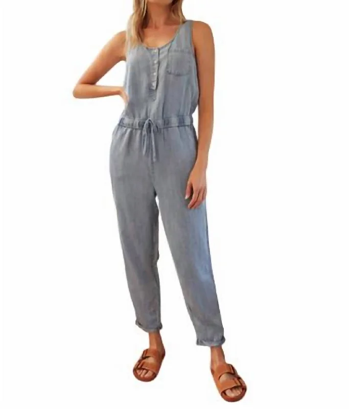 Faith Flower Jumpsuit In Ada Wash Cashmere