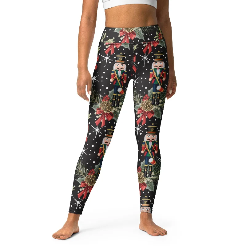 Jolly Nutcrackers Yoga Leggings Vintage Women's 1970S 