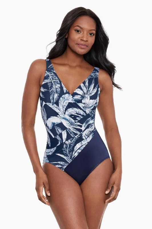 Tropica Toile Oceanus One Piece Swimsuit Bold Women's Animal Print