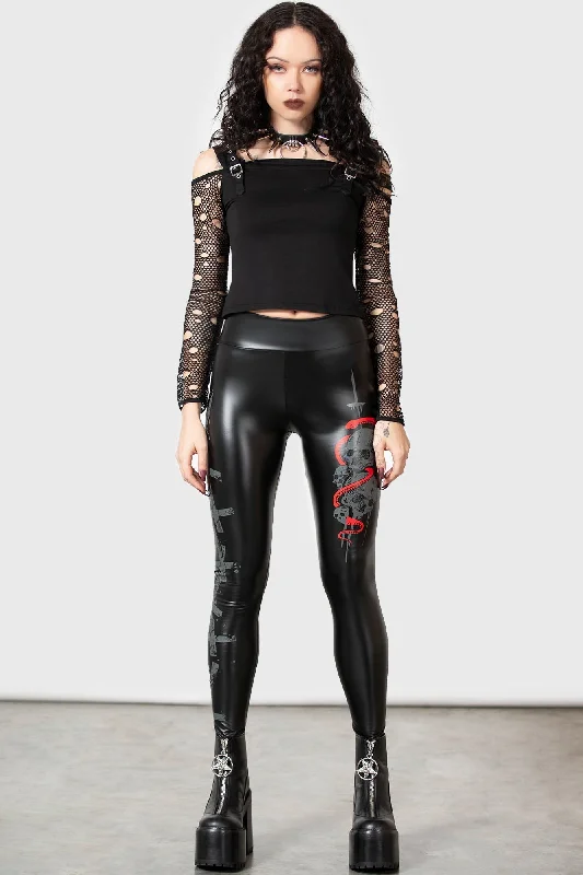 Sinner Leggings Cool Women's Distressed