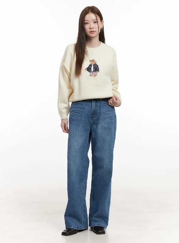 Nelly Wide Fit Denim Jeans OD418 Streetwear Style for 