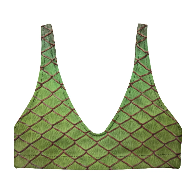 Mirkwood Recycled Padded Bikini Top Unique Women's Upcycled