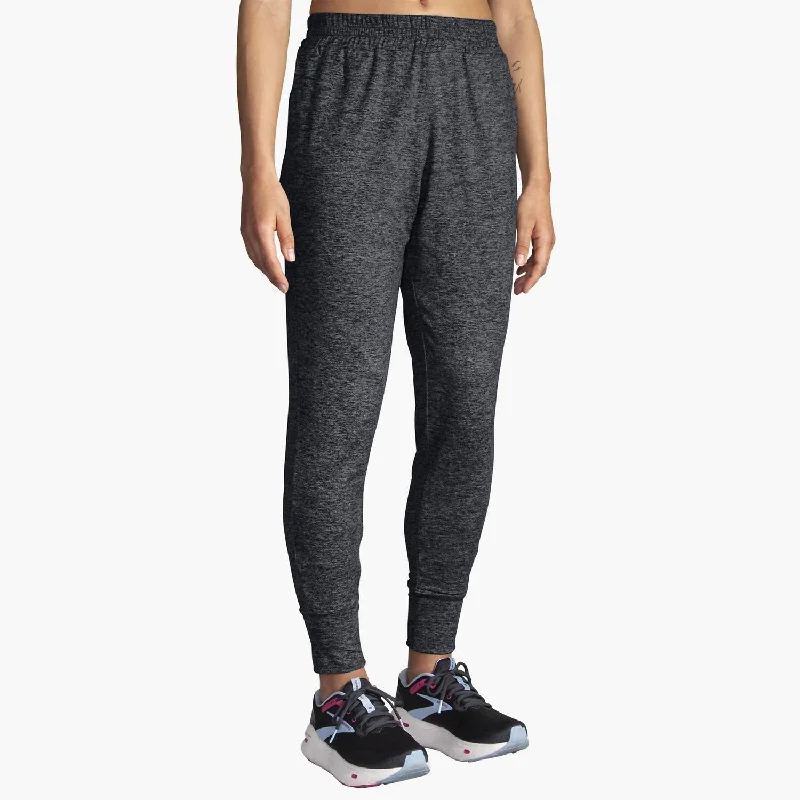 Luxe Jogger In Heather Black Earthy Women's Hemp - based