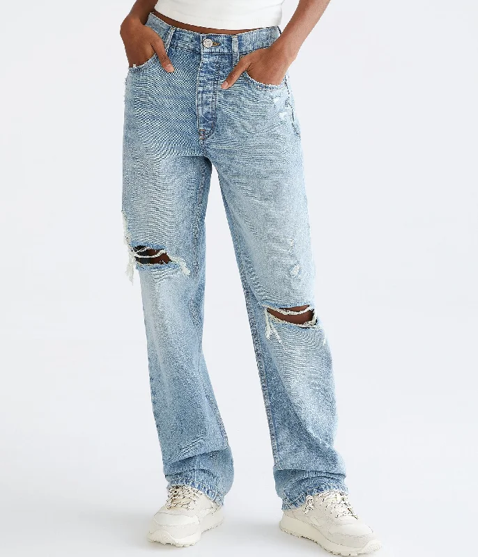 Aeropostale High-Rise Baggy Jean Monochromatic All - in - one