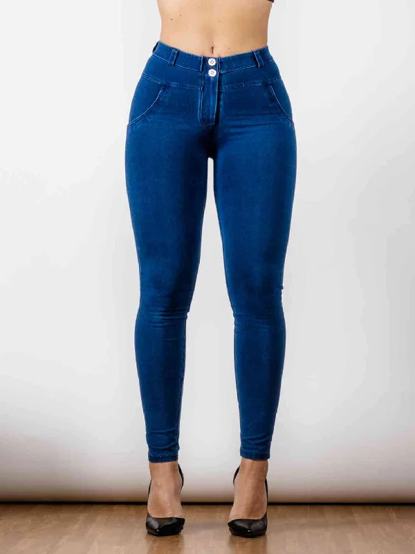 Buttoned Skinny Jeans Traditional Women's 