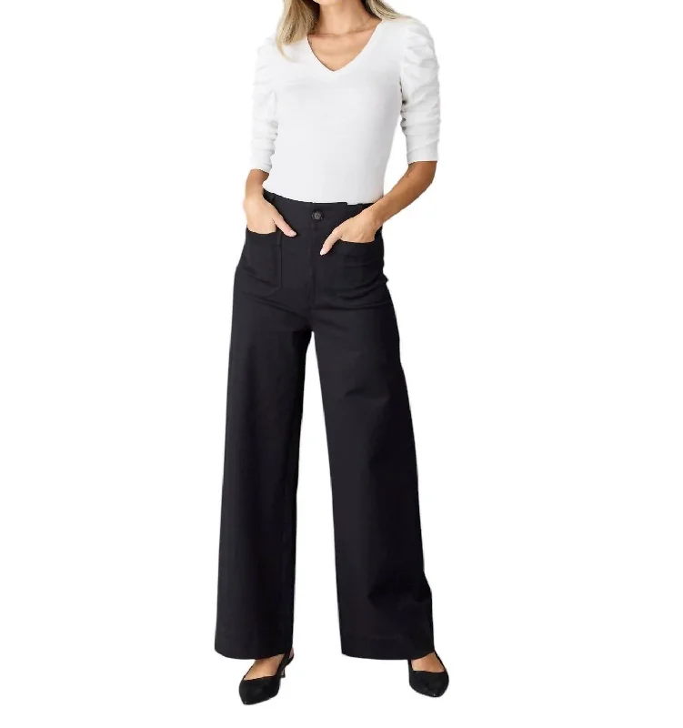 Stella Pants In Black Traditional Women's Wool