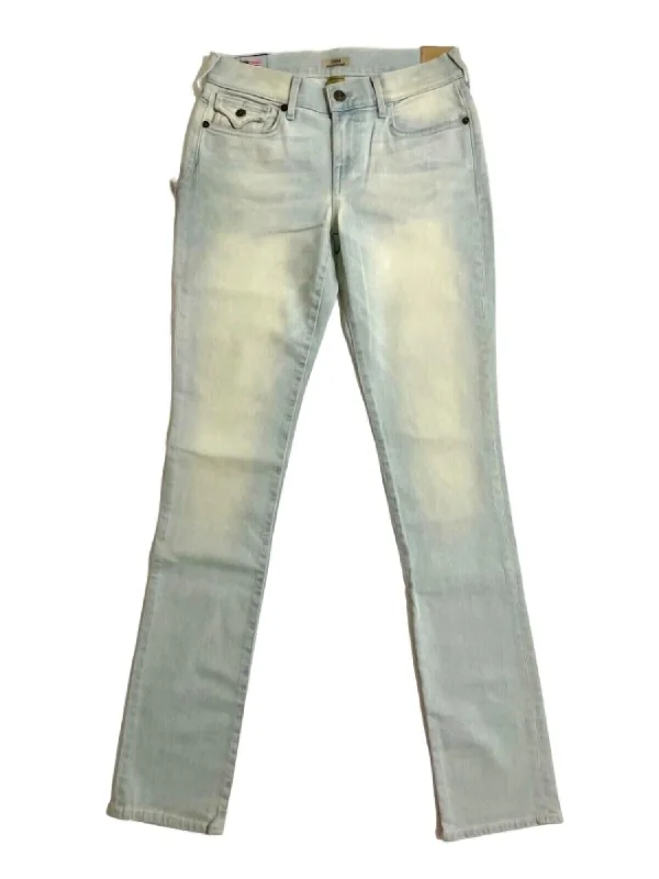 Women's Cora Straight Light Wash Skinny Jeans In Blue Street