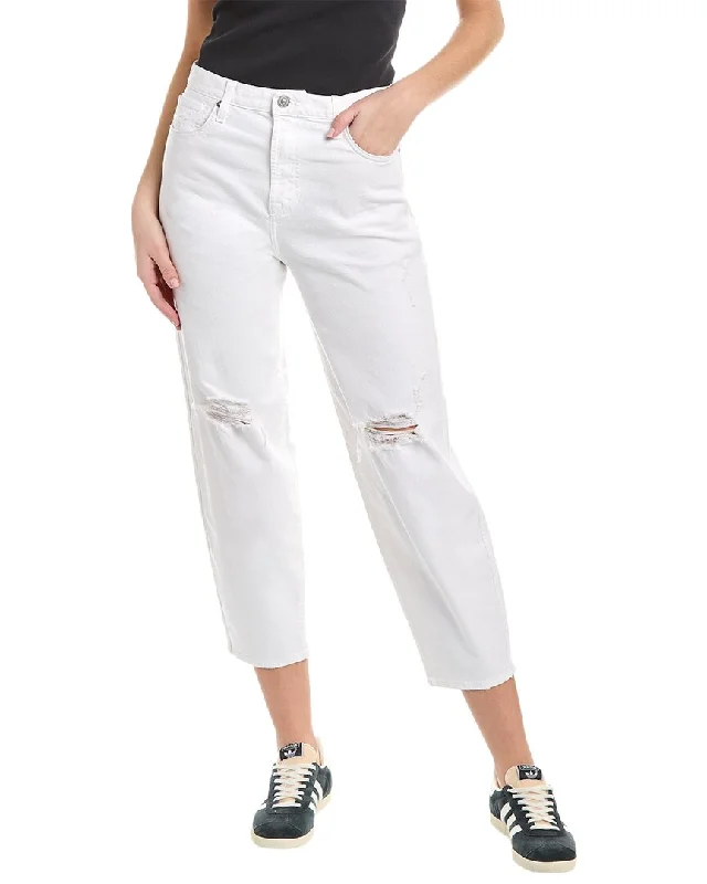 7 For All Mankind White Balloon Jean Traditional Women's 