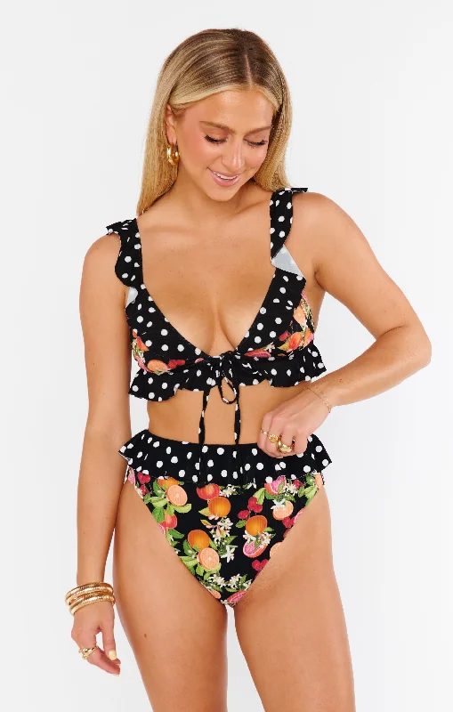 Carolina Ruffle Top ~ Tropical Sangria Multi Confident Women's High - fashion