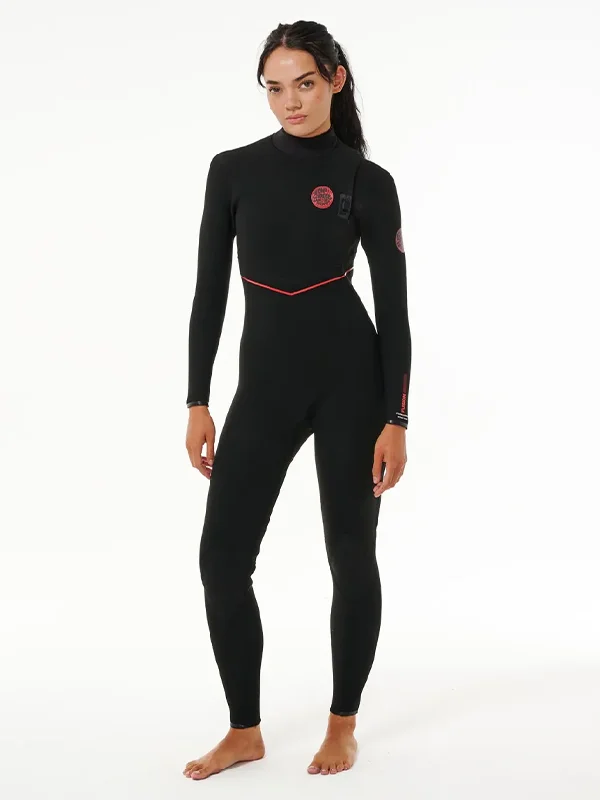 E7 Women's Flashbomb Fusion 3/2mm Zip Free Wetsuit garde