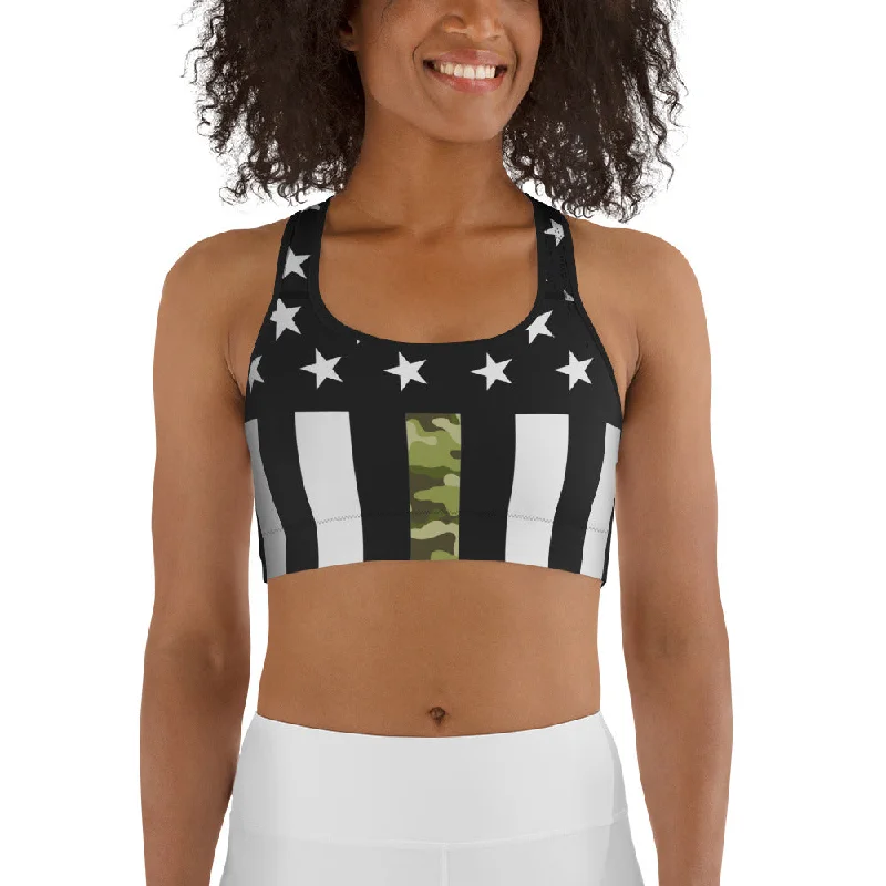 Armed Forces Sports Bra Feminine Women's Soft 