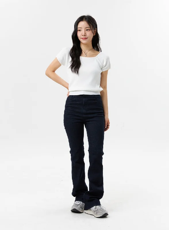 Slim Fit Bootcut Pants OL319 Cozy Women's Sherpa - lined