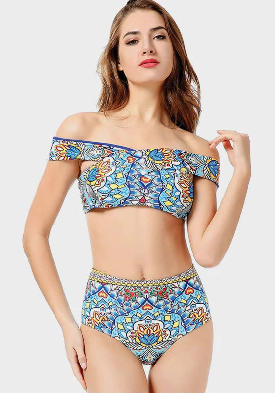 Luna Off Shoulder Bikini Polished Women's Silk