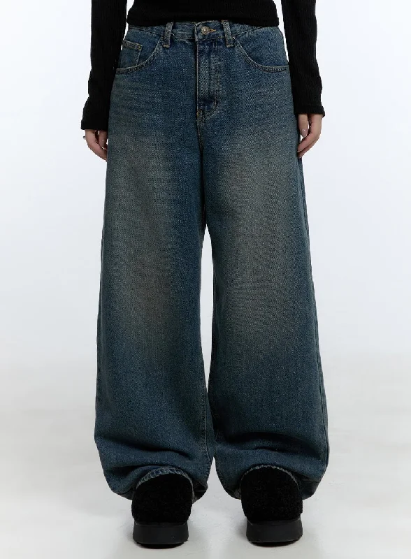 Caitlin Wide-Fit Washed Jeans CD424 Refined Women's Classic 