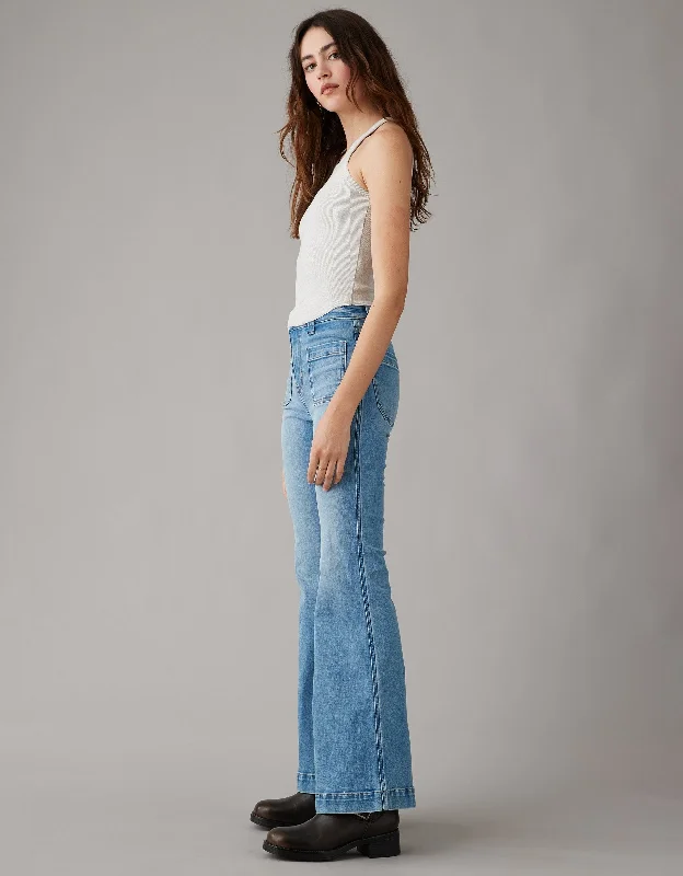 AE Next Level Festival Flare Jean Earthy Women's 
