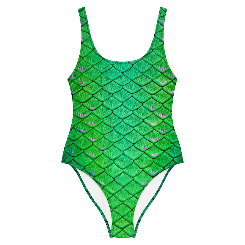 Ariel's Melody One-Piece Swimsuit Unique Women's Upcycled